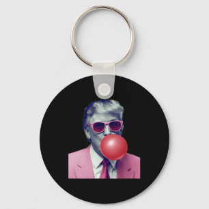 Funny Trump Bubble Gum Yum Gifts Key Ring