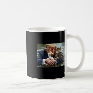 Funny Trump Cat And Duck Memes Christmas Halloween Coffee Mug