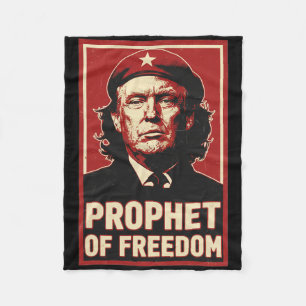 Funny Trump Che Guevara Prophet Of Freedom Lover Fleece Blanket