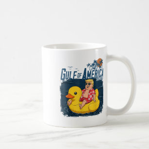 Funny Trump Chillin Gulf Of Us America Est 2025 Coffee Mug