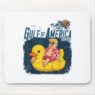 Funny Trump Chillin Gulf Of Us America Est 2025 Mouse Mat
