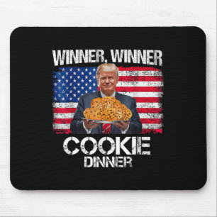 Funny Trump Christmas Design Winner Winner Cookie Mouse Mat