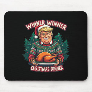 Funny Trump Christmas Humour Winner Winner Christm Mouse Mat