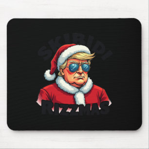 Funny Trump Christmas Santa Claus Trump Skibidi Ri Mouse Mat