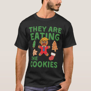 Funny Trump Christmas - They Are Eating The Cookie T-Shirt