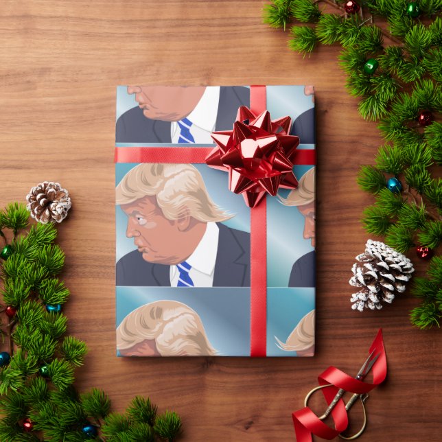 FUNNY TRUMP CHRSTMAS Wrapping Paper (Holiday Gift)