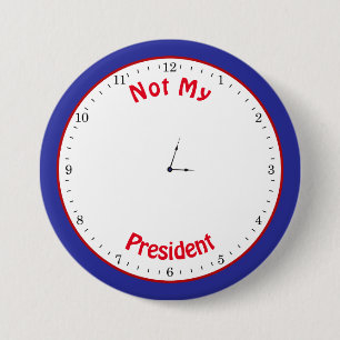 Funny Trump Clock Tiny Hands Clock Face 7.5 Cm Round Badge