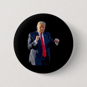 Funny Trump Dance Dancing Like A Felon Vote Trump  6 Cm Round Badge