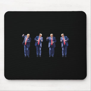 Funny Trump Dance Dancing Like A Felon Vote Trump Mouse Mat