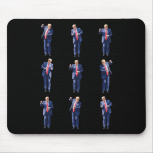 Funny Trump Dance Dancing Like A Felon Vote Trump Mouse Mat
