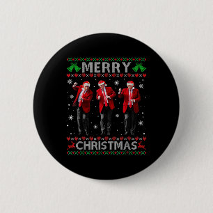 Funny Trump Dance Merry Christmas Ugly Xmas 6 Cm Round Badge