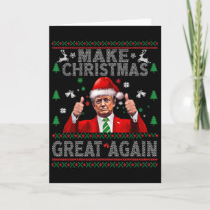 Funny Trump Dance Merry Christmas Ugly Xmas Sweate Card