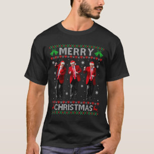 Funny Trump Dance Merry Christmas Ugly Xmas Sweate T-Shirt
