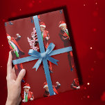 Funny Trump Dance Santa Claus Christmas Wrapping Paper<br><div class="desc">Funny Trump With Santa Hat Dance,  Funny Trump Dance Santa Claus Christmas</div>