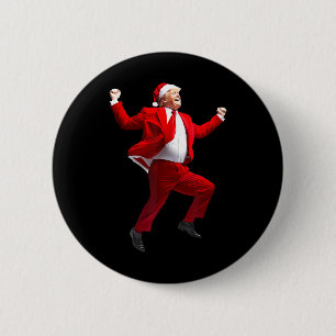 Funny Trump Dance Santa Claus Christmas Xmas Pajam 6 Cm Round Badge