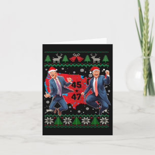 Funny Trump Dance Santa Claus Christmas Xmas Pajam Card