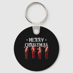Funny Trump Dance Santa Claus Christmas Xmas Pajam Key Ring