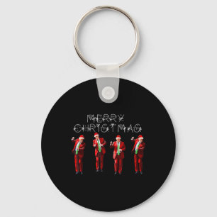 Funny Trump Dance Santa Claus Christmas Xmas Pajam Key Ring