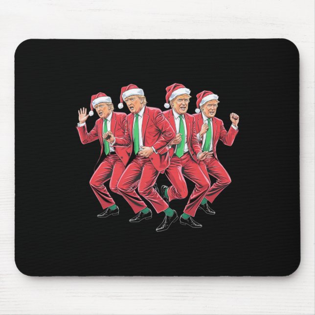 Funny Trump Dance Santa Claus Christmas Xmas Pajam Mouse Mat (Front)