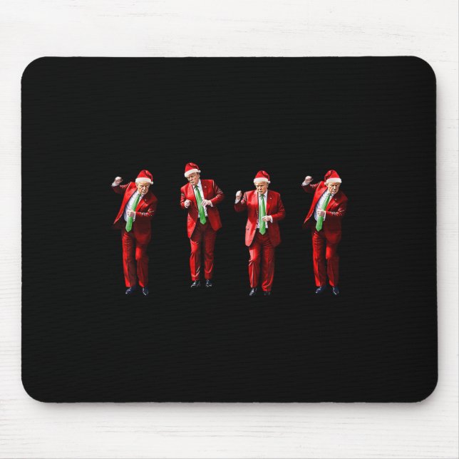 Funny Trump Dance Santa Claus Christmas Xmas Pajam Mouse Mat (Front)