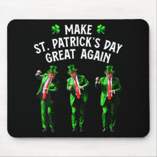 Funny Trump Dance St. Patricks Day Pyjamas Trump Mouse Mat