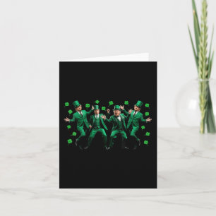 Funny Trump Dance St. Patricks Day Pyjamas Ymca Tr Card