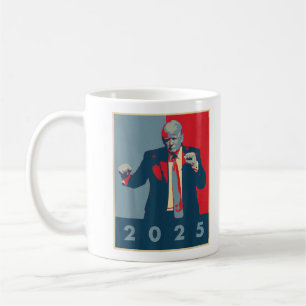 Funny Trump Dance, Trump 2025 Pop Art Efect Coffee Mug