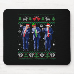 Funny Trump Dance Xmas President 47 Usa Christmas Mouse Mat