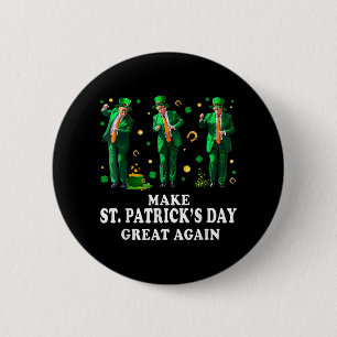 Funny Trump Dancing Make St. Patricks Day Great Ag 6 Cm Round Badge