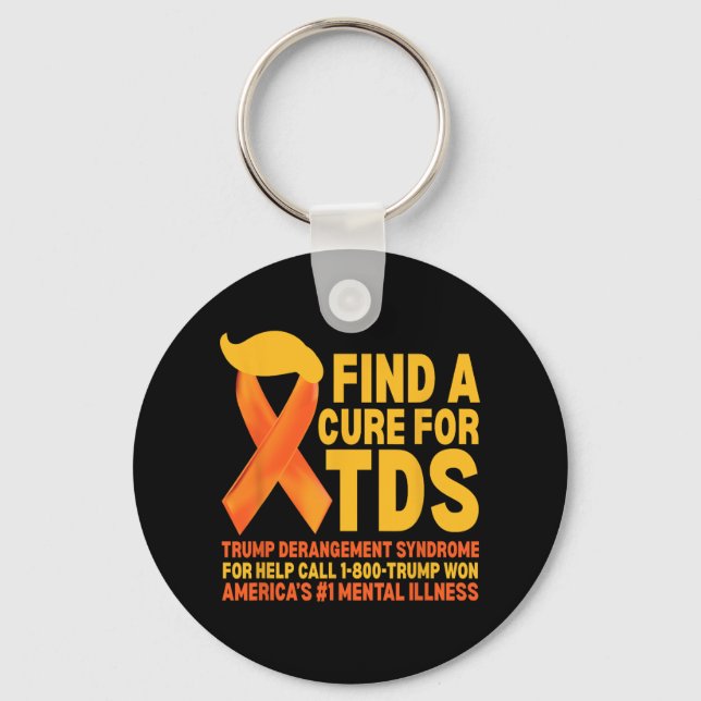 Funny Trump Derangement Syndrome Tds Awareness Rep Key Ring (Front)