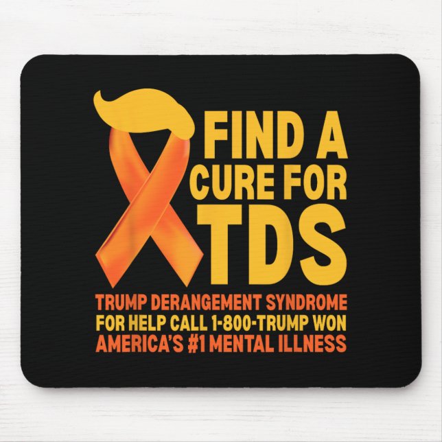 Funny Trump Derangement Syndrome Tds Awareness Rep Mouse Mat (Front)
