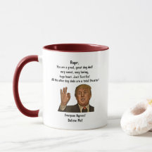 Funny Trump Dog Dad Father's Day Coffee Mug