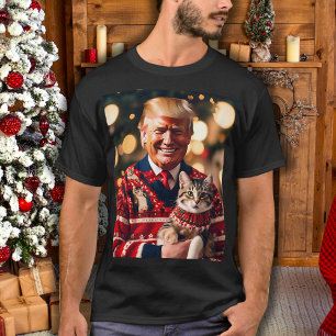 Funny Trump   Donald Trump Make Cats Safe Again T-Shirt