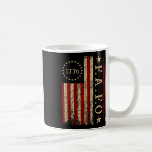 Funny Trump Fafo F Around Find Out Retro Us Flag Coffee Mug