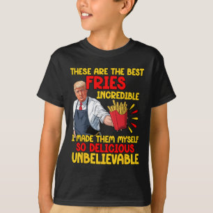 Funny Trump Fast Food Humour Fries Election 2024 B T-Shirt