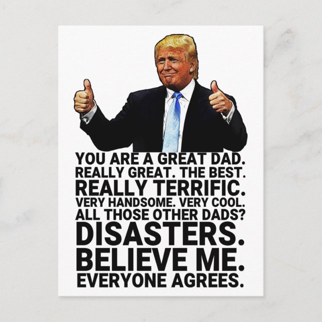 Funny Trump Father Birthday Card (Front)