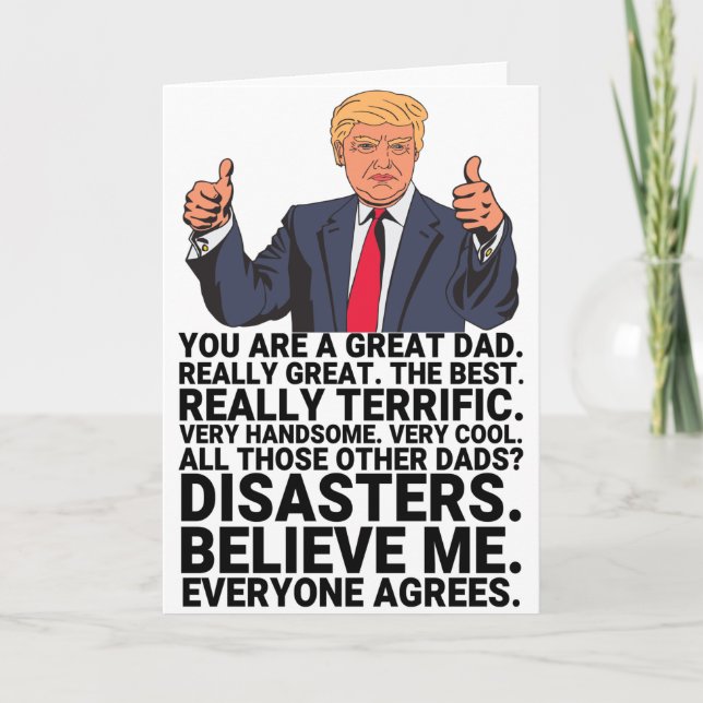 Funny Trump Father's Day Card (Front)