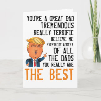 Funny Trump Fathers Day Card