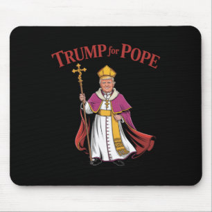 Funny Trump For Pope Catholic Vatican Papacy Repub Mouse Mat