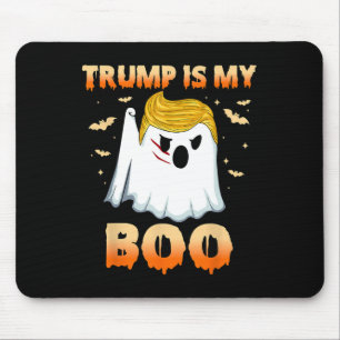 Funny Trump Ghost Halloween Trump Is My Boo Party Mouse Mat