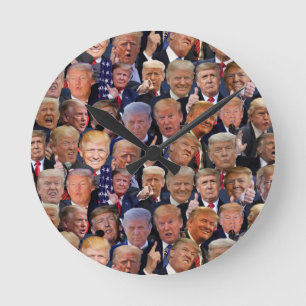 Funny Trump Gift  Round Clock
