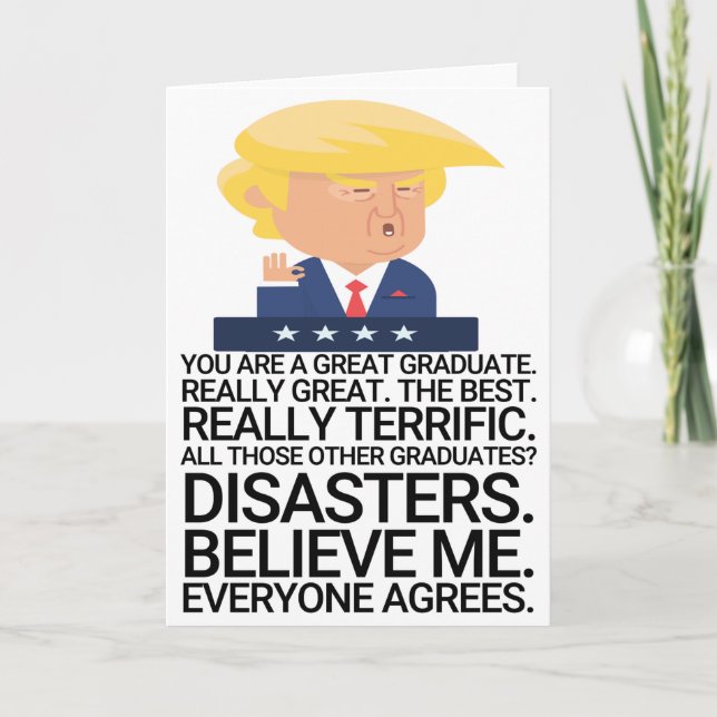 Funny Trump Graduation Card (Front)