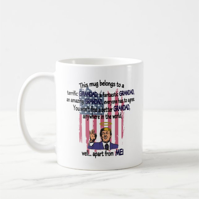 Funny Trump Grandad Gift Mug (Left)