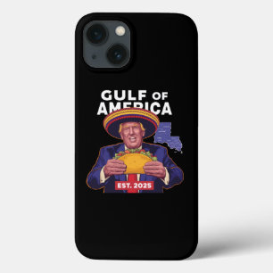 Funny Trump Gulf Of Us America 2025 Trump iPhone 13 Case