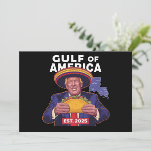 Funny Trump Gulf Of Us America 2025 Trump  Invitation