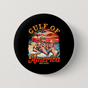 Funny Trump Gulf Of Us America 2025 Trump Merchand 6 Cm Round Badge
