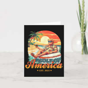 Funny Trump Gulf Of Us America 2025 Trump Merchand Card