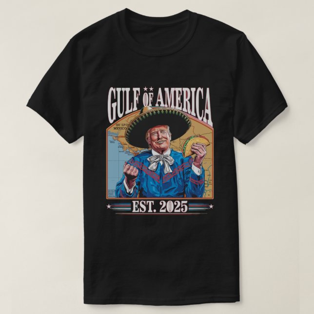 Funny Trump Gulf Of Us America 2025 Trump Merchand T-Shirt (Design Front)