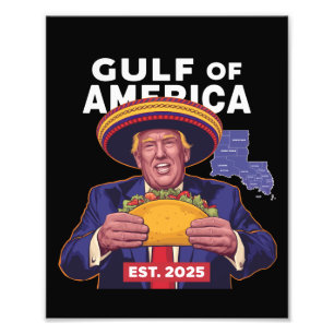 Funny Trump Gulf Of Us America 2025 Trump  Photo Print