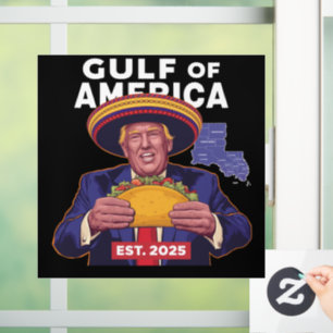 Funny Trump Gulf Of Us America 2025 Trump  Window Cling